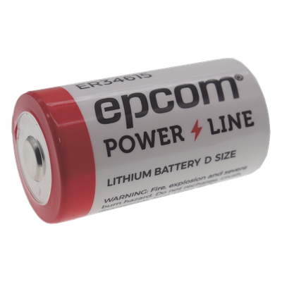 Batería de Litio / Formato D / 19 Ah / 3.6 V / Li-SOCl2 / No Recargable / -60°C a +85°C / Electrolito Antiinflamable