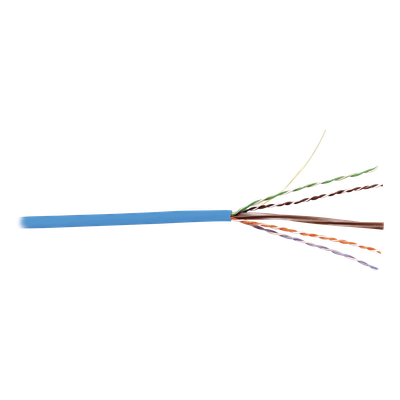 Bobina de Cable UTP / Cat6 / 23 AWG / PVC CM / 305 m (1000 pies) / Azul
