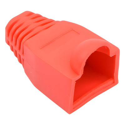 Capa Plástica para Conectores RJ45 / 27.5 mm Largo / 6.0 mm Diámetro Compatible / Color Rojo