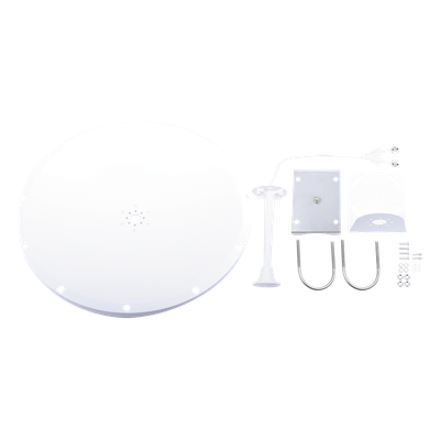 Kit de Antena y Radomo / 28 dBi / 4.8-6.5 GHz / SMA Macho Inverso / Alcance 15 km (9.3 mi)