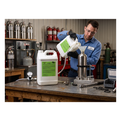 Bidón de Recarga de Agente Líquido / 6 L (1.6 gal) / Clase K / Compatible WC6L / Certificación UL EX 26669