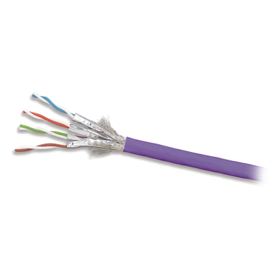 Cable S/FTP / Cat 7A / 4 Pares / 305 m (1000 ft) / Blindaje Doble / LS0H / 75°C / PoE