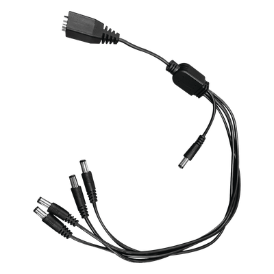 Cable de Distribución de Alimentación / 5 Vías / 4 Cámaras TurboHD / 12 VCC / 500 mA por Canal / Conector Plug 2.5'