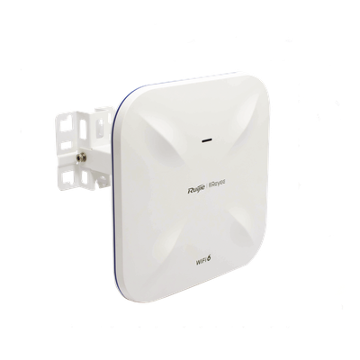 Punto de Acceso Mesh Wi-Fi 6 / 2.4 GHz 574 Mbps / 5 GHz 1200 Mbps / PoE Gigabit / SFP Óptico / 4 dBi y 6 dBi / Exterior 360°
