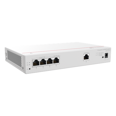Router Multi-Servicio / 1 Puerto GE WAN / 4 Puertos GE LAN PoE+ / 802.3af/at 50 W / Switching 8 Gbps / Controlador 32 APs / 150 Clientes / Gestión Nube Gratuita