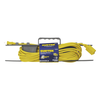 Extensión Eléctrica de Uso Rudo / Doble Aislamiento / 2 m (6.6 ft) / Calibre 16 AWG / 127 VCA 10 A / NEMA 1-15P