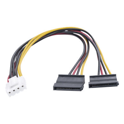 Cable de Alimentación SATA / 25 cm / 0.82 pies / Compatible con DVR Hikvision y EPCOM