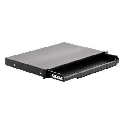 Charola Abatible para Teclado y Ratón / Rack 19" / 1U / Superficie Antideslizante / Instalación Rápida