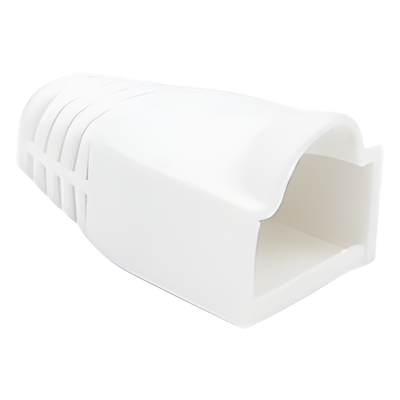 Bota de Protección / 27.5 mm / Cable 6.0 mm / RJ45 / TC-5 TC-6 / Plástico Blanco