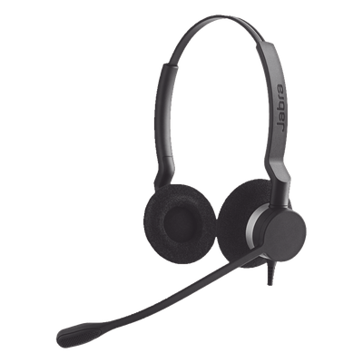 Auriculares USB / Diadema Binaural / Cancelación de Ruido / PeakStop 118 dB / Brazo FreeSpin 360° / Cable Reforzado