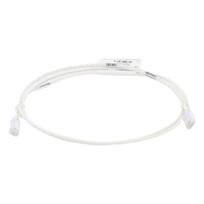 Cable de Parcheo Cat6 UTP / 28AWG Diámetro Reducido / 1.52 m (5 Pies) / PoE++ / LSZH-CM / Blanco Mate