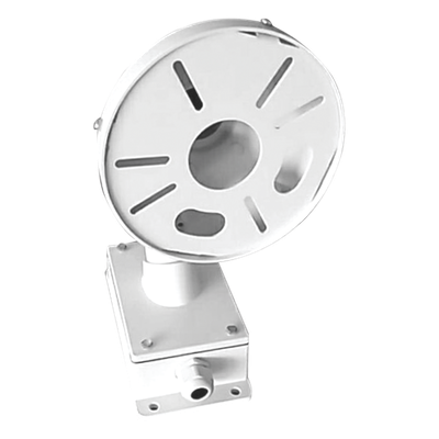 Montaje Universal de Pared / Cuello de Ganso Anti-Retorno / Caja de Conexiones Exterior / Carga 4.5 kg / Aluminio Blanco