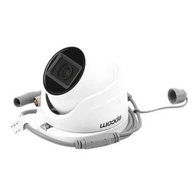 Turret TURBOHD / 5 MP / Lente 2.8 mm / 85° FOV / IR EXIR 30 m / IP67 / Metal / 4 en 1 / dWDR