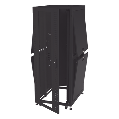 Gabinete Rack 19" / 42UR / 800 x 1000 mm / Acero / Carga 1268 kg / Puerta con Cristal Templado
