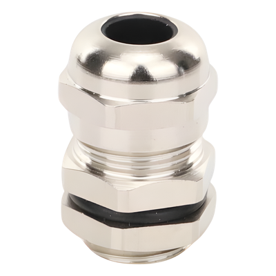 Conector Tipo Glándula / Ajustable 3-6.5 mm / Rosca M14 / IP68 / Latón Niquelado / -40℃ a 100℃