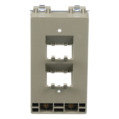 Placa de Pared Vertical / IP56 / 4 Puertos Mini-Com / Policarbonato / 5.69 x 3.07 x 2.19 in