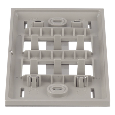 Placa de Pared Vertical / Acero Inoxidable Grado 304 / 4 Puertos Mini-Com / 69.8 x 114.3 mm / 2.75 x 4.5 pulg.