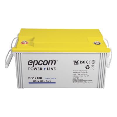 Batería de Gel OPzV / 12 V / 100 Ah / Ciclo Profundo / 500 A Descarga Máxima / 20+ Años Flotación