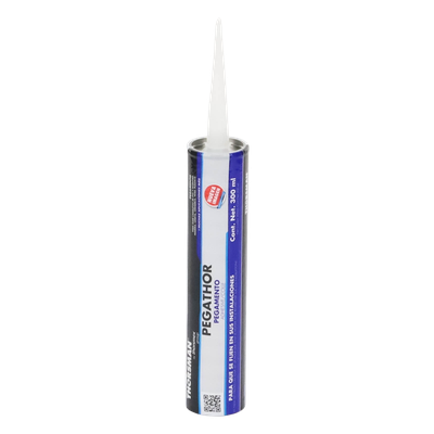 Pegamento para canaletas / 300ml / -20°C a +70°C / Resistencia 45 kg/cm² / 75% sólidos / Blanco