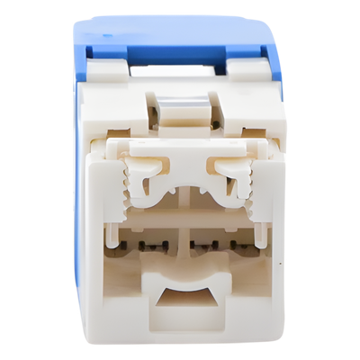 Jack RJ45 / Cat 6 / Clase E / 8P8C / Terminación sin Impacto / Azul
