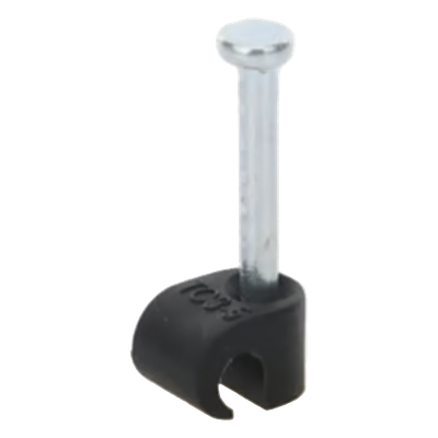 Grapa para Fibra Óptica / Clavo Integrado 19.1 mm / Polipropileno UV / Rango Térmico -10°C a +120°C / 100 Piezas