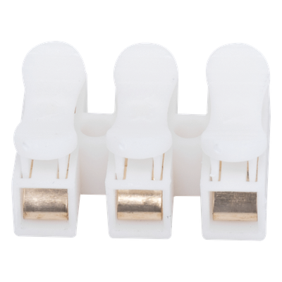 Conector Push / 3 Contactos / 250V 10A / -40°C a 100°C / Cables 0.5 a 3.5 mm² / Material Antiflama