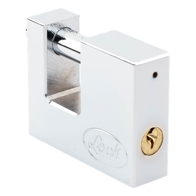 Candado para Cortina Metálica / Cilindro 5 Pernos / Nivel de Seguridad 6 / Grillete 12 mm / Cuerpo 20 mm / Cavidad 30 mm