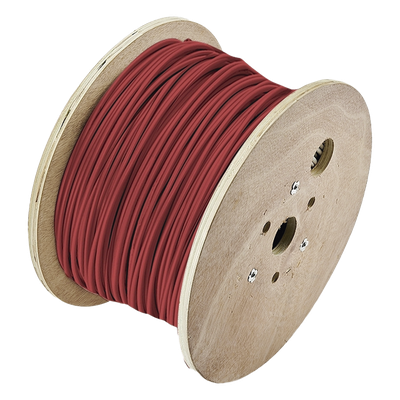 Cable para Alarmas de Incendio / 2x16 AWG / Blindado / Riser FPLR / 305 m (1000.7 ft) / PVC Rojo