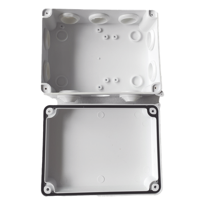 Caja de Derivación IP65 / 10 Entradas / IK07 / ABS / 150 x 110 x 70 mm (5.9 x 4.3 x 2.8 in)