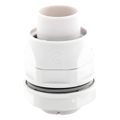 Conector Flexible a Caja / PVC 20 mm / IP55 / Auto-Extinguible / Libre de Halógenos / -24°C a 60°C