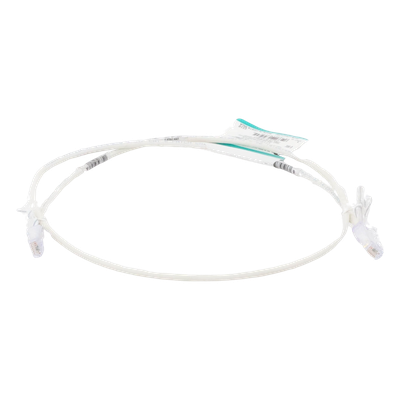Cable de Parcheo / Cat6 / 28AWG Diámetro Reducido / UTP / 0.91 m (3 Pies) / Blanco Mate