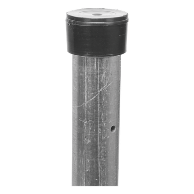 Poste de Esquina para Cerca Electrificada / Tubo Galvanizado 1" Calibre 18 / Altura 1 m (3.3 ft) / 5 Perforaciones para Aisladores