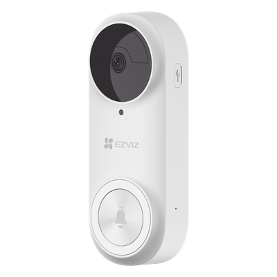 Videoportero Wi-Fi / 3 Megapixel / Ángulo 176° / Batería 5200 mAh / IP65 / Detección PIR 5 m (16.4 ft) / Audio Bidireccional