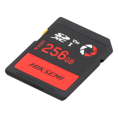 Memoria SDXC / 256 GB / Lectura 180 MB/s / Escritura 150 MB/s / V30 U3 Clase 10 / Resistencia -25°C a 80°C / Anti-impactos y Vibración