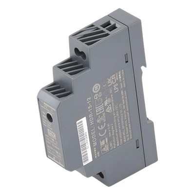 Fuente de Poder Riel DIN / 12VCC / 15W / Entrada Universal 85-264VAC / Ultra Delgada 17.5mm