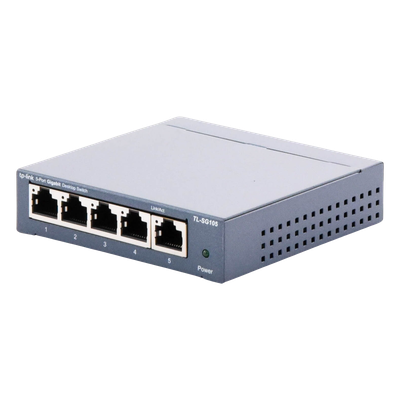 Switch / 5 Puertos Gigabit / 10/100/1000 Mbps / No Administrable / 7.4 Mpps / 3.94x3.86x0.98 in