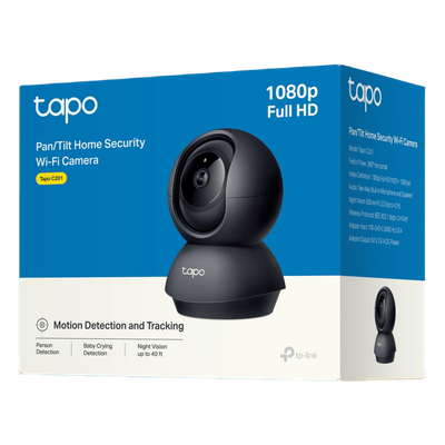Cámara PTZ IP / 1080p Full HD / Wi-Fi / Visión Nocturna IR 12 m (39.4 ft) / Audio Bidireccional / Seguimiento Automático / microSD 512 GB