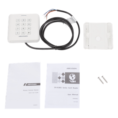 Lector de Control de Acceso / Proximidad EM 125 kHz / Teclado PIN / Wiegand W26/W34 / IP65 / Compacto 87 mm (3.43 in)