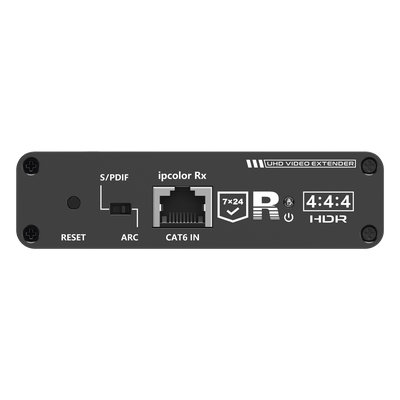 Receptor HDMI IPColor / 4K@60Hz / Sin Compresión / IR / 70 m (229.7 ft) / Cascada hasta 700 m (2296.6 ft) / 24/7