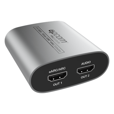 Extractor de Audio eARC HDMI / 18 Gbps / 4K HDR / Salidas Óptica y Coaxial Simultáneas / Audio HD 7.1 / Dolby Atmos y DTS:X / Diseño Compacto