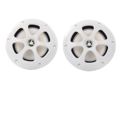 Par de Altavoces Marinos / 6.5" / 100 W Máx / 4 Ohm / IPX5 Equivalente / 60 Hz - 20 kHz