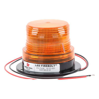 Estrobo LED Ámbar / Bajo Perfil / 2 Joules / 12-72 Vcc / 2 W / 12.7 x 9.1 cm