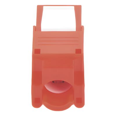 Módulo Jack Keystone / Cat6 / Toolless / Terminación 180° / 1 Puerto / Sin Blindaje / Color Rojo