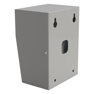 Cubierta Protectora Industrial / Acero Calibre 18 / Pintura Electrostática Gris / 1.38 kg / Montaje en Poste Tubular