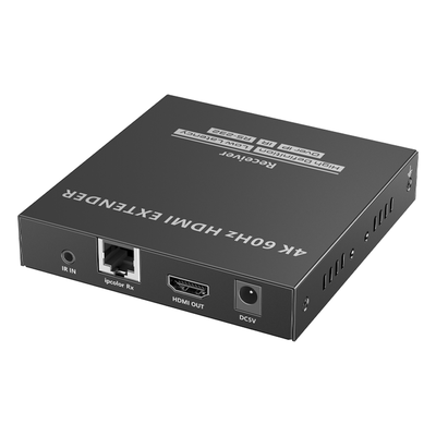 Receptor HDMI IP / 4K UHD @60Hz / 18 Gbps / Cat 6/6a/7 hasta 120 m (393.7 ft) / HDCP 2.2 / IR 20-60 kHz