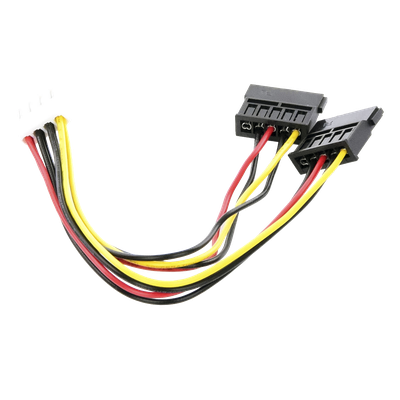 Cable de Alimentación SATA / Doble Corriente / 15 cm (0.49 pies) / Compatibilidad Universal DVR