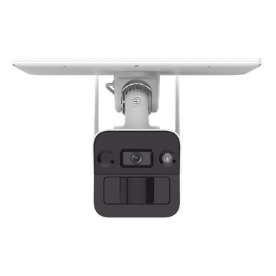 Kit Solar IP Autónomo / 4 Megapixel / Doble Detección Radar + PIR / IR 10 m (32.8 ft) / 4G con SIM / Audio Bidireccional / IP67 / Autonomía 11 Días