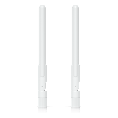 Par de Antenas Omnidireccionales / Doble Banda / 2.4 GHz 3 dBi / 5 GHz 4 dBi / IPX6 / 6.1 x 0.6 x 0.6 pulgadas
