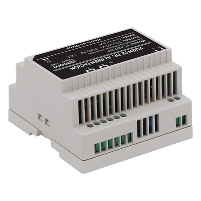 Fuente Industrial / Entrada 100-240 VCA / Salida 11.2-14.2 VCC / 5 A / Eficiencia >83% / -20°C a 45°C / 97x87x54.5 mm