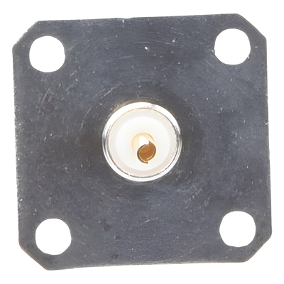 Conector BNC Hembra / Soldable para Chasis / 4 Perforaciones 18 mm (0.59 ft) / Compatible UG-177/U